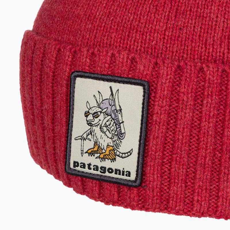 Patagonia Brodeo Beanie Beanie distracție porci de distracție armadillo/touring roșu trekking cap 4