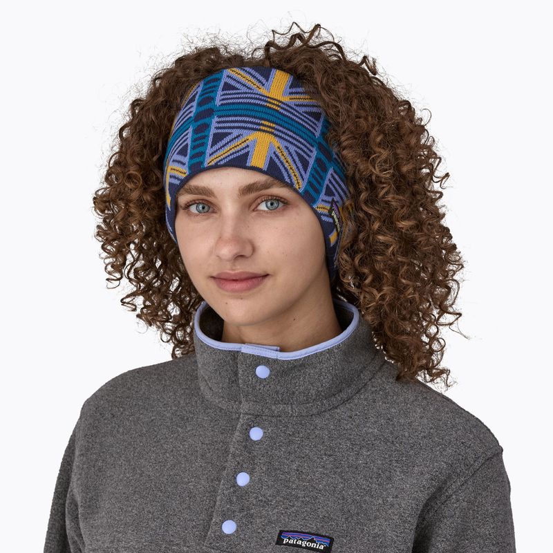 Bentiță pentru femei Patagonia Powder Town snow beam/pale periwinkle 2