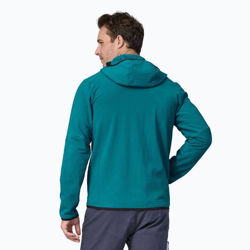 Geacă softshell pentru bărbați Patagonia R2 TechFace Hoody belay blue 2