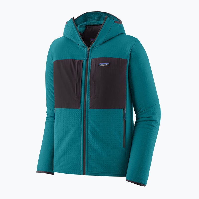 Geacă softshell pentru bărbați Patagonia R2 TechFace Hoody belay blue 10
