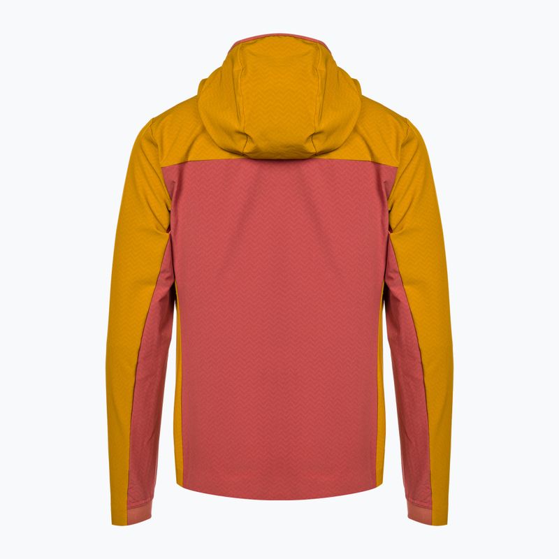 Geacă softshell pentru femei Patagonia R1 CrossStrata Hoody burl red 2