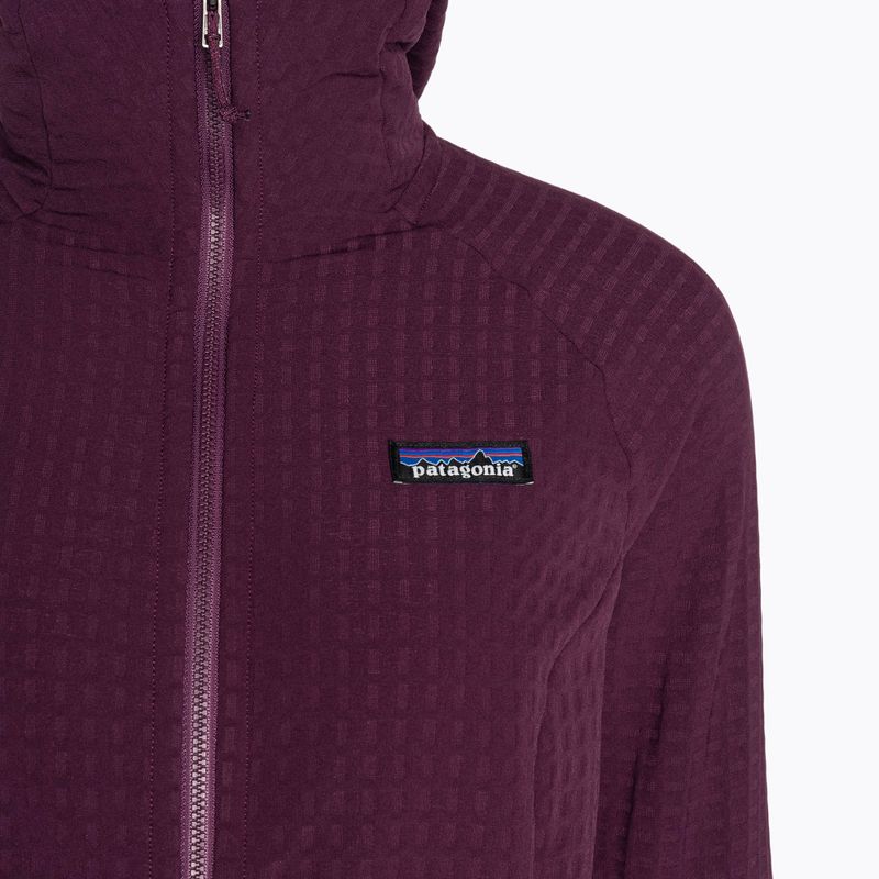 Geacă softshell pentru femei Patagonia R2 TechFace Hoody night plum 3