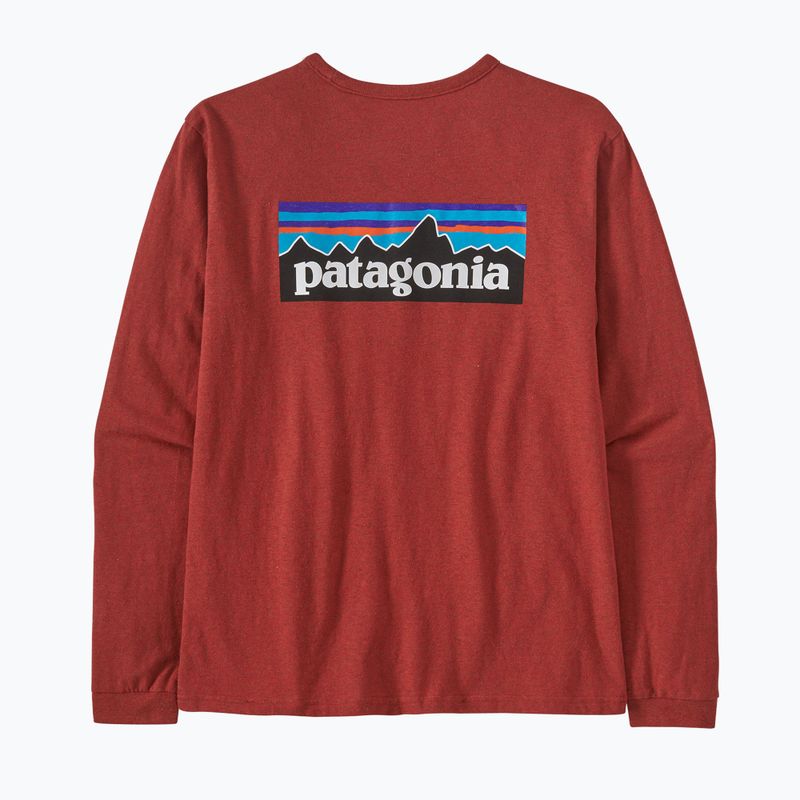 Tricou de trekking pentru femei Patagonia P-6 Logo Responsibili-Tee LS roșu burl roșu 6