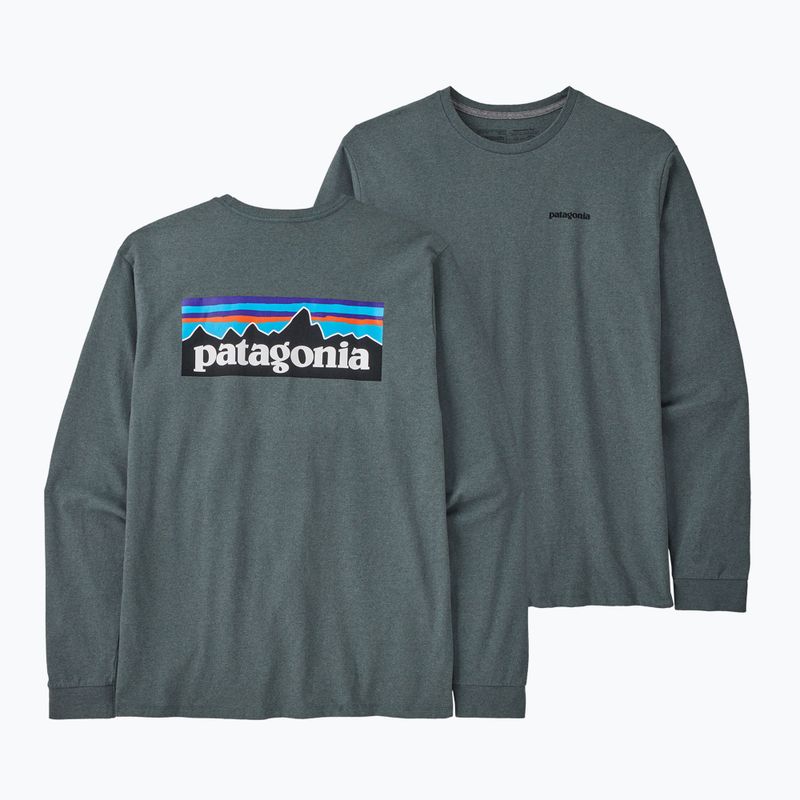 Longsleeve de trekking pentru bărbați Patagonia P-6 Logo Responsibili nouveau green 3