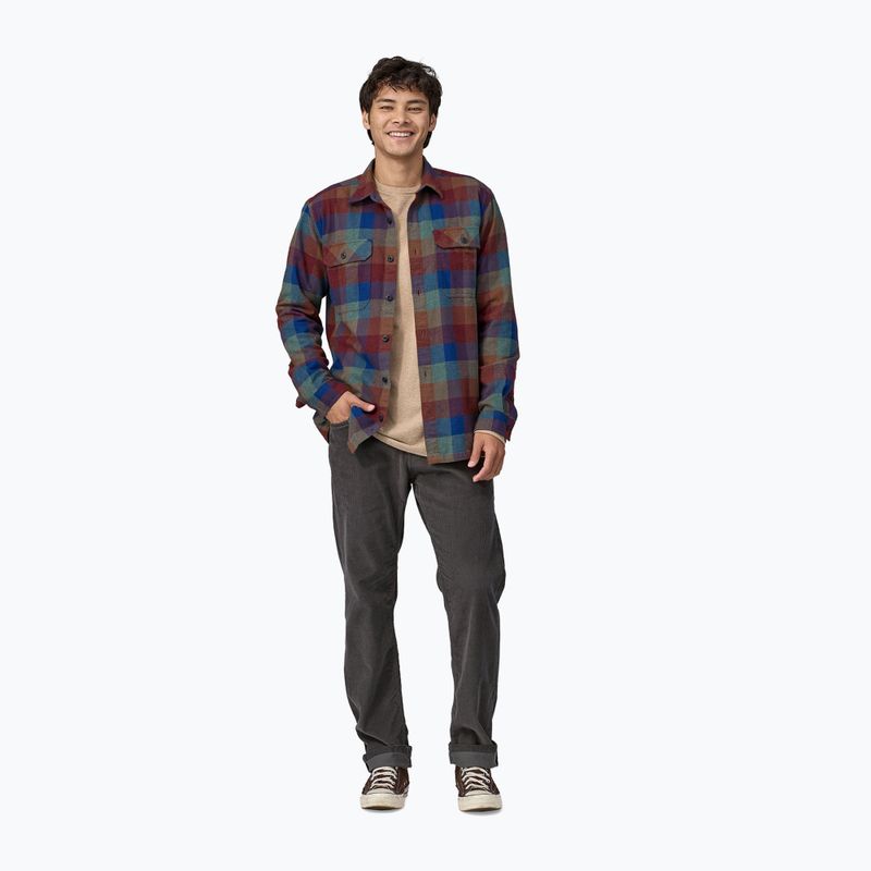 Tricou pentru bărbați Patagonia Organic Cotton MW Fjord Flannel guides/superior blue 3