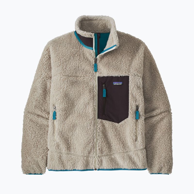 Bărbați Patagonia Classic Retro-X fleece sweatshirt natural w/obsidian plum 8