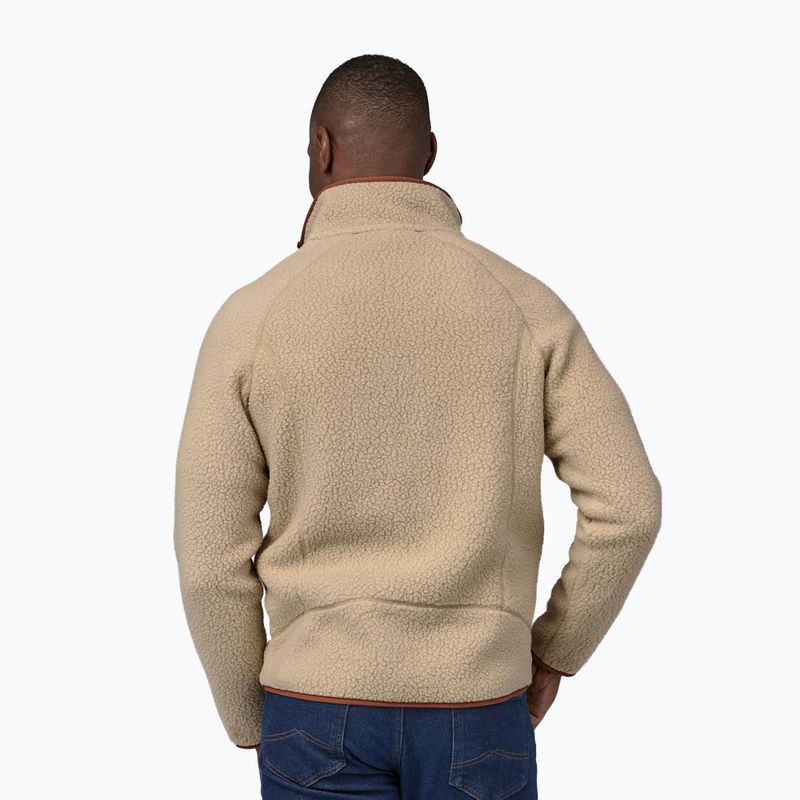Bărbați Patagonia Retro Pile el capac kaki kaki w/sisu maro fleece sweatshirt 2