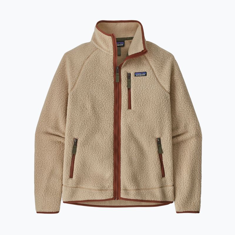 Bărbați Patagonia Retro Pile el capac kaki kaki w/sisu maro fleece sweatshirt 11