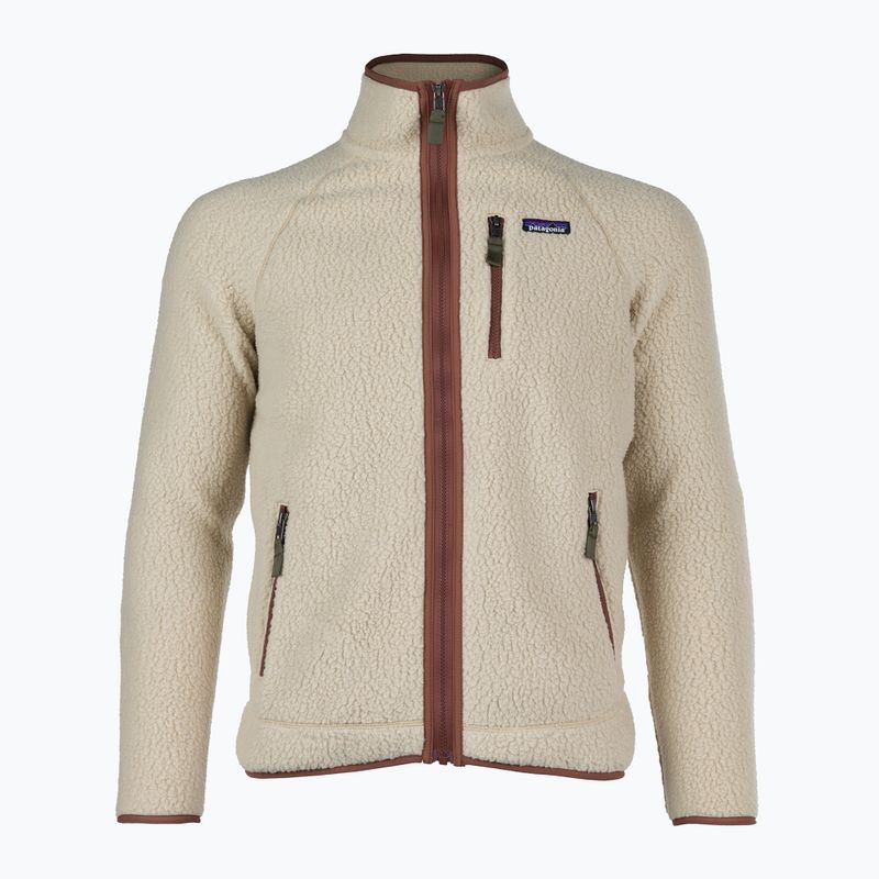 Bărbați Patagonia Retro Pile el capac kaki kaki w/sisu maro fleece sweatshirt 7