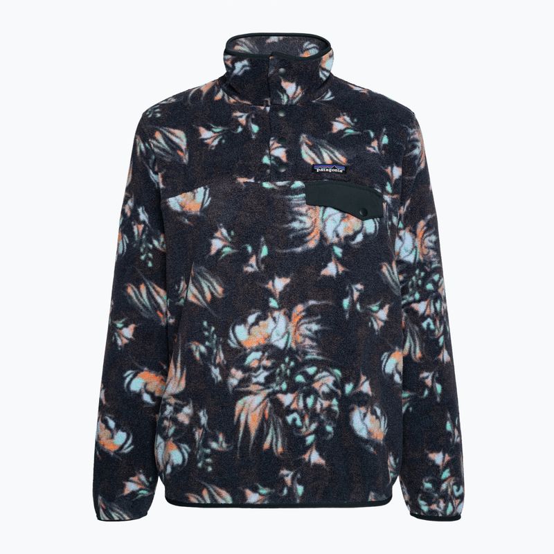 Patagonia bluză de femei din fleece LW Synch Snap-T P/O swirl floral/pitch blue