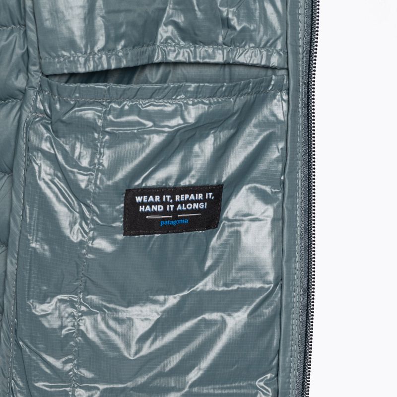 Pulover cu glugă cu glugă Patagonia Down pentru femei nouveau green 4