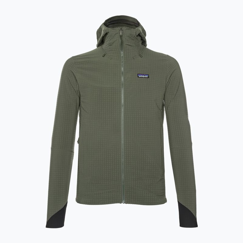 Geacă softshell pentru bărbați Patagonia R1 TechFace Hoody basin green