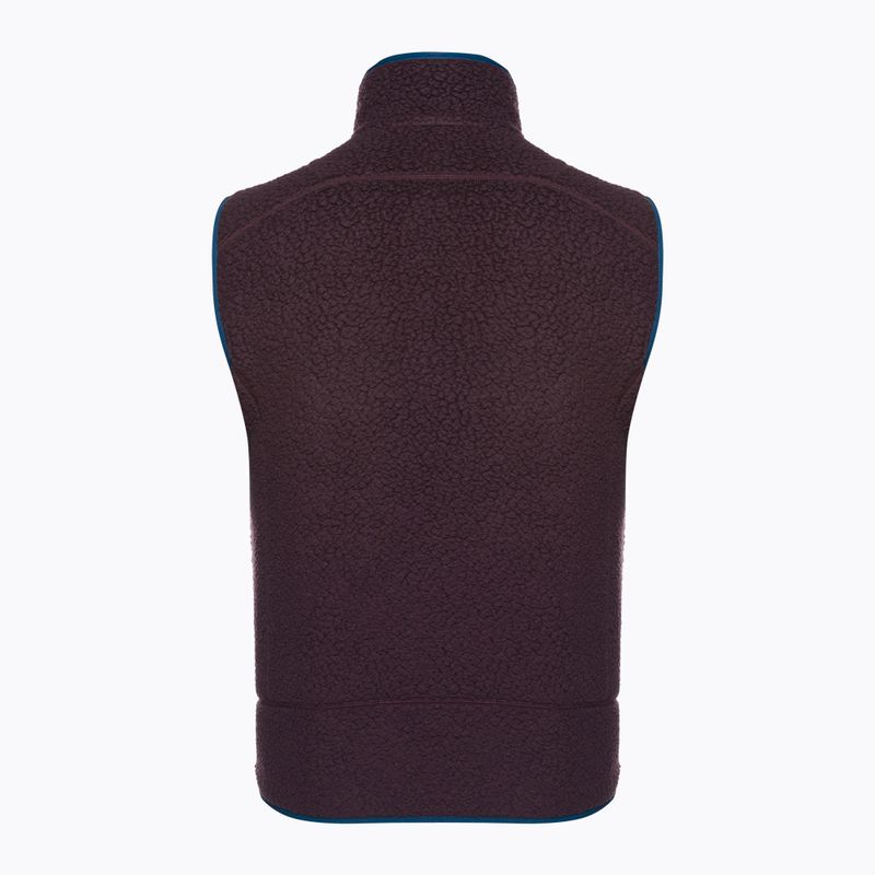Vestă pentru bărbați Patagonia Retro Pile Fleece obsidian plum 2