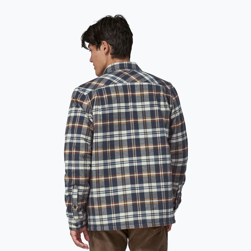 Tricou pentru bărbați Patagonia Insulated Organic Cotton MW Fjord Flannel fields/new navy 2