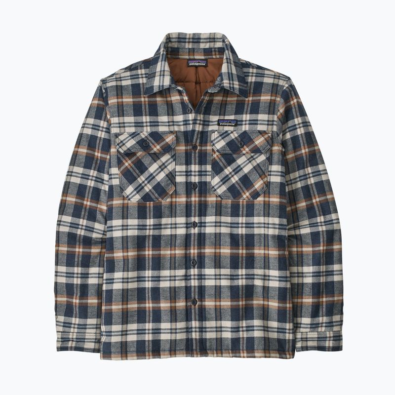 Tricou pentru bărbați Patagonia Insulated Organic Cotton MW Fjord Flannel fields/new navy 4