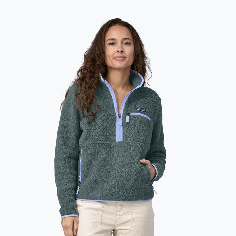 Femeie Patagonia Retro Pile fleece pulover de femei Marsupial nou verde nouț