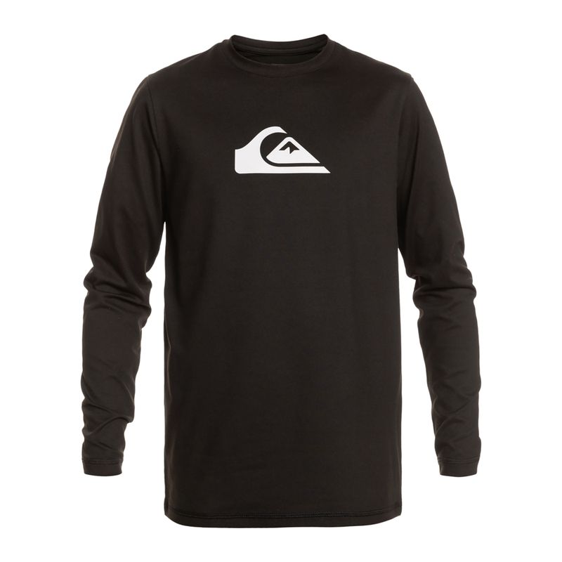 Longsleeve de înot pentru bărbați Quiksilver Solid Streak black