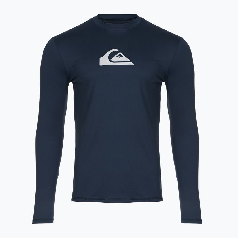Bluză cu mânecă lungă pentru înot copii Quiksilver Solid Streak navy blazer