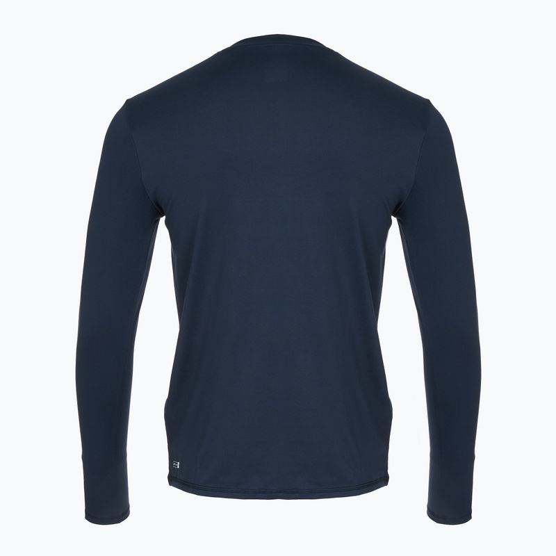 Longsleeve de înot pentru bărbați Quiksilver Solid Streak navy blazer/grey 2