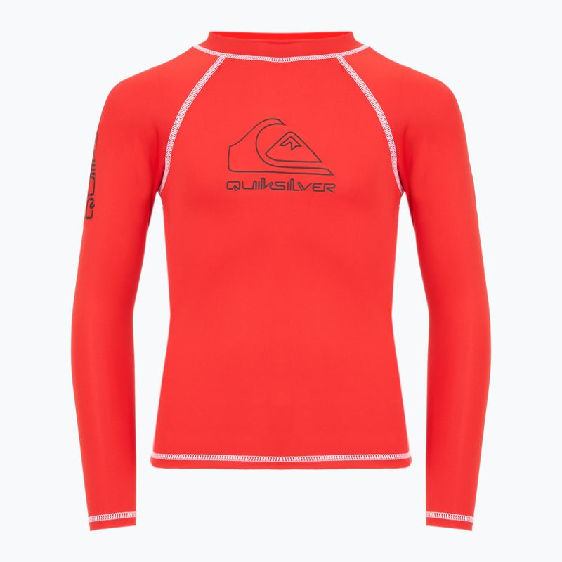 Longsleeve de înot pentru copii Quiksilver On Tour red