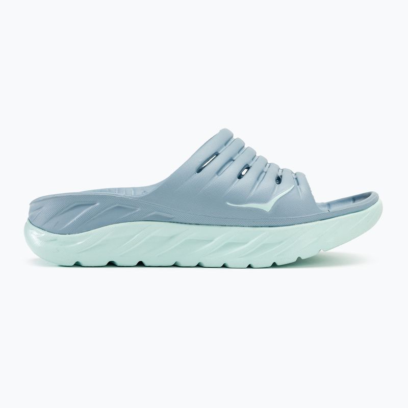 Papuci pentru femei HOKA Ora Recovery Slide 2 blue fog/blue glass 2