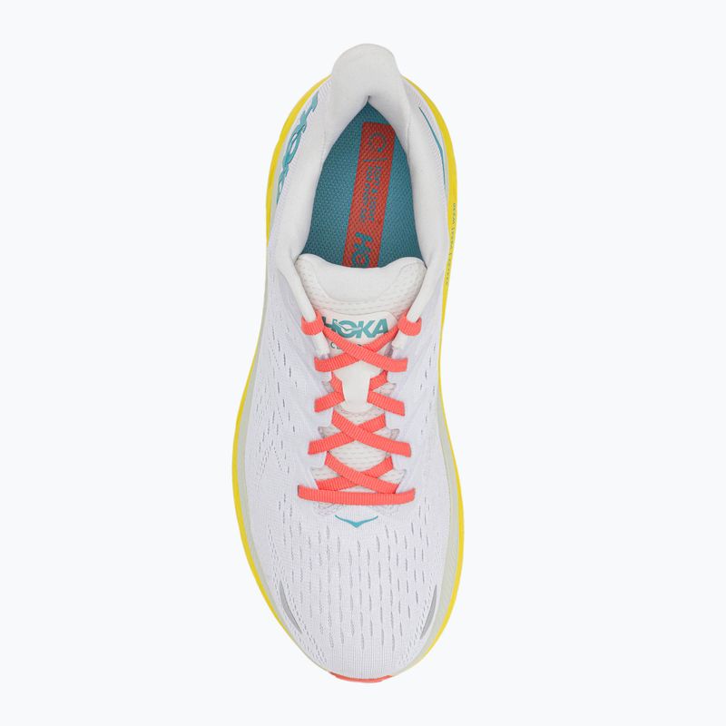Pantofi de alergare pentru bărbați HOKA Clifton 8 Wide alb 1121374-BDBI 6