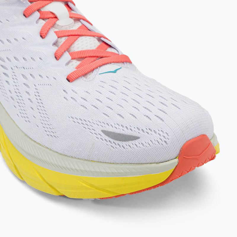 Pantofi de alergare pentru bărbați HOKA Clifton 8 Wide alb 1121374-BDBI 7
