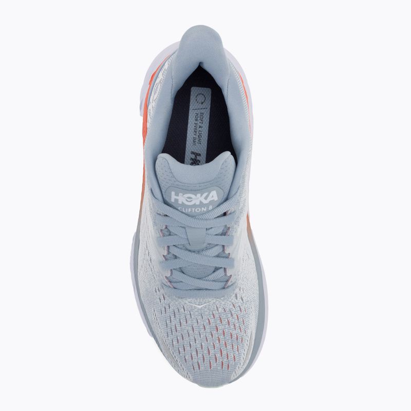 Pantofi de alergare pentru femei HOKA Clifton 8 Wide blue fog/plein air 6