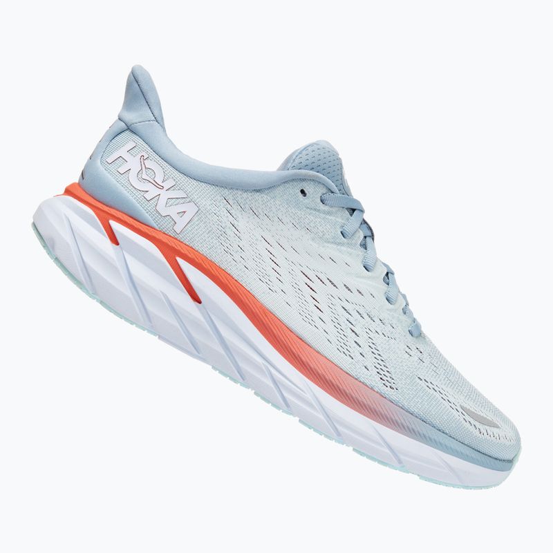 Pantofi de alergare pentru femei HOKA Clifton 8 Wide blue fog/plein air 7