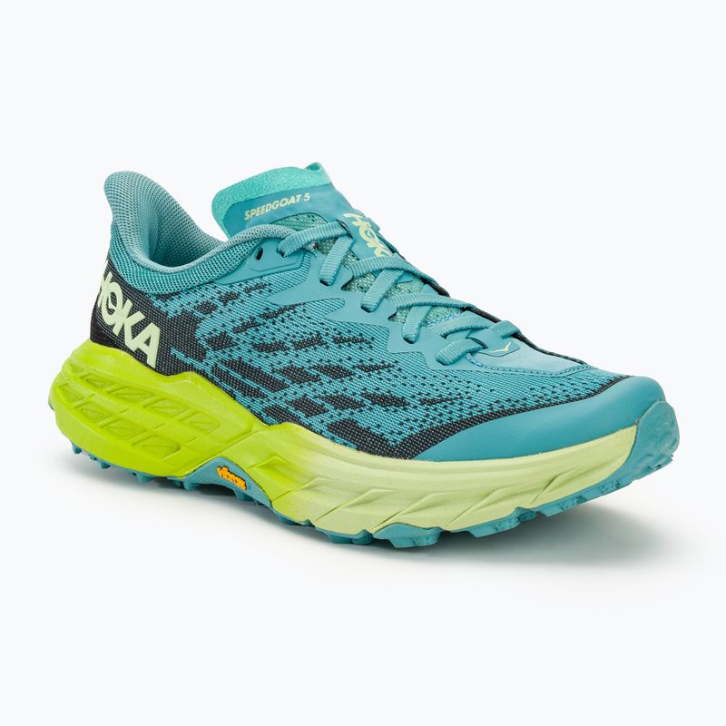 Încălțăminte de alergat pentru femei HOKA Speedgoat 5 coastal shade/green glow