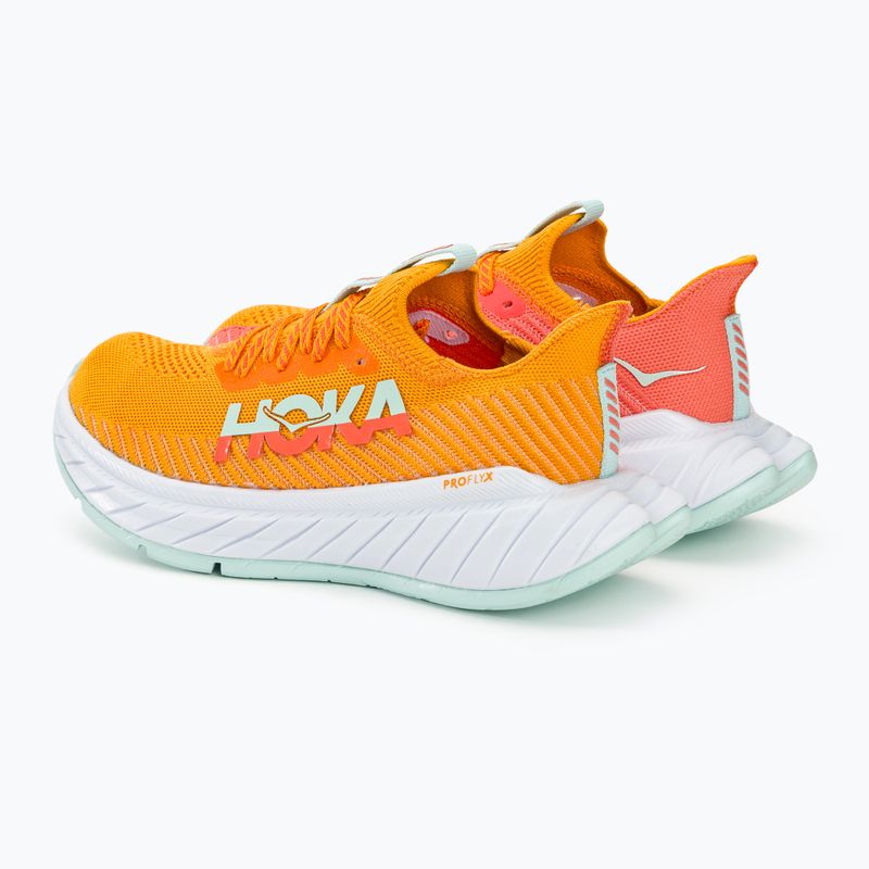 Încălțăminte de alergare pentru femei HOKA Carbon X 3 radiant yellow/camellia 4