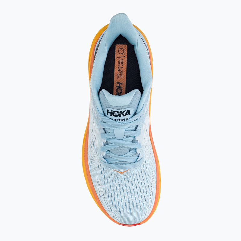 Pantofi de alergare pentru femei HOKA Clifton 8 albastru deschis 1119394-SSIF 6