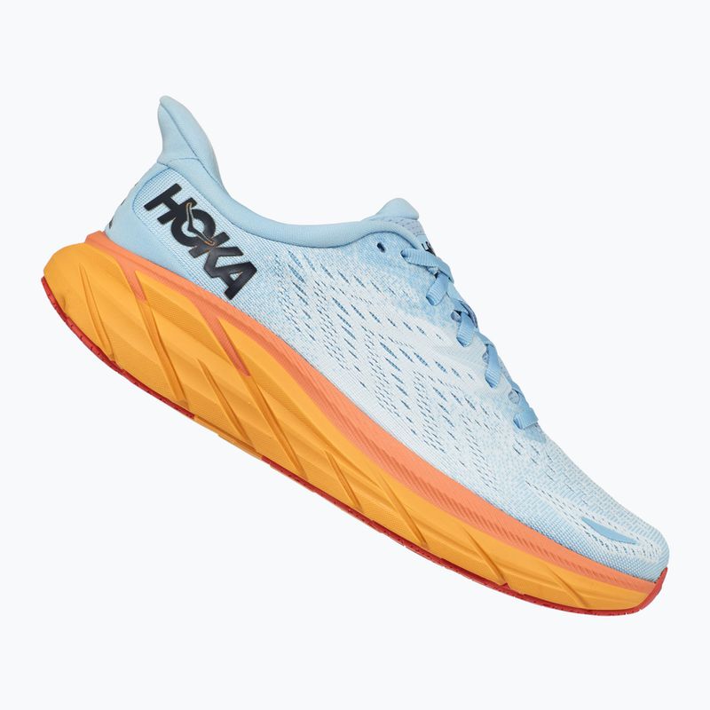 Pantofi de alergare pentru femei HOKA Clifton 8 Wide cântec de vară / flux de gheață 7