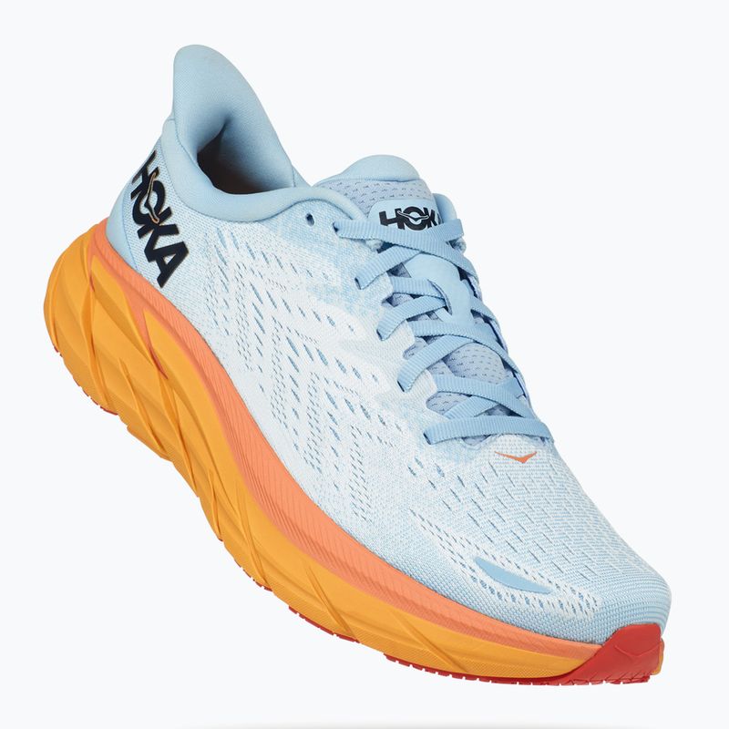 Pantofi de alergare pentru femei HOKA Clifton 8 Wide cântec de vară / flux de gheață 8