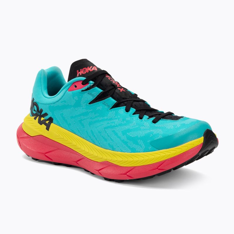 HOKA Tecton X, pantofi de alergare pentru bărbați, albastru scufundat/roz violet