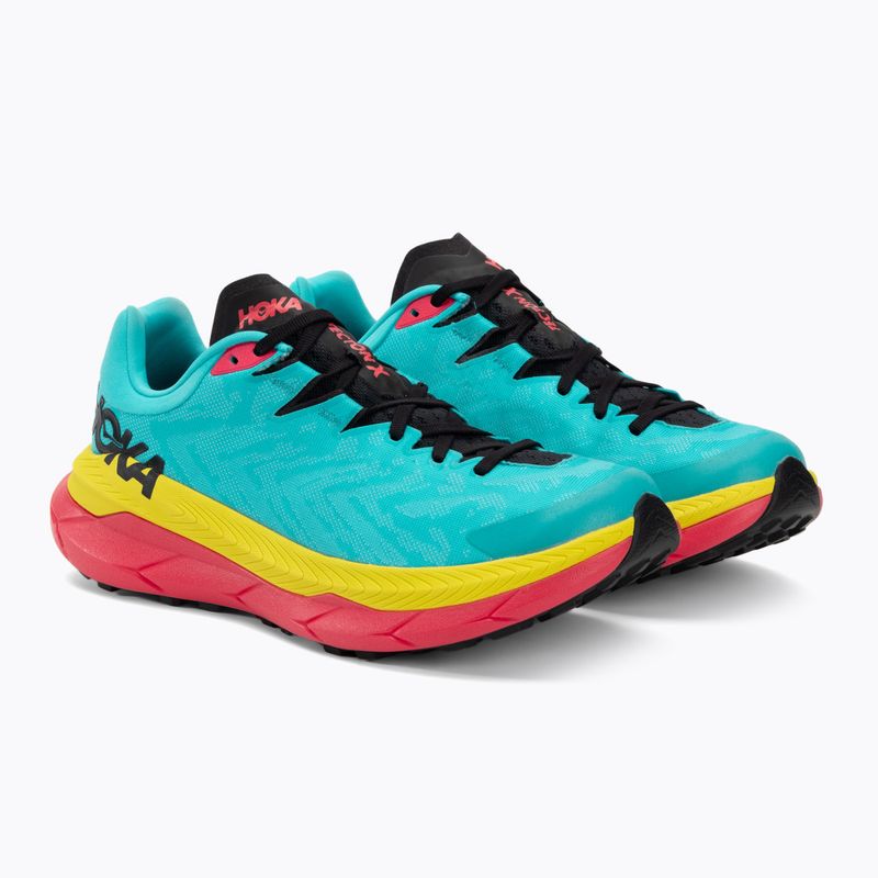 HOKA Tecton X, pantofi de alergare pentru bărbați, albastru scufundat/roz violet 4