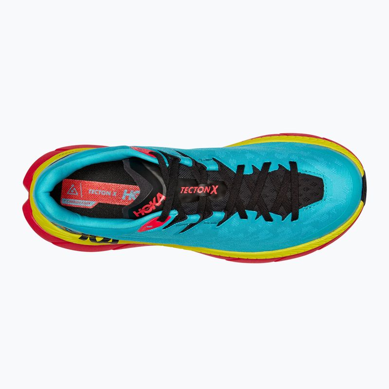 HOKA Tecton X, pantofi de alergare pentru bărbați, albastru scufundat/roz violet 9