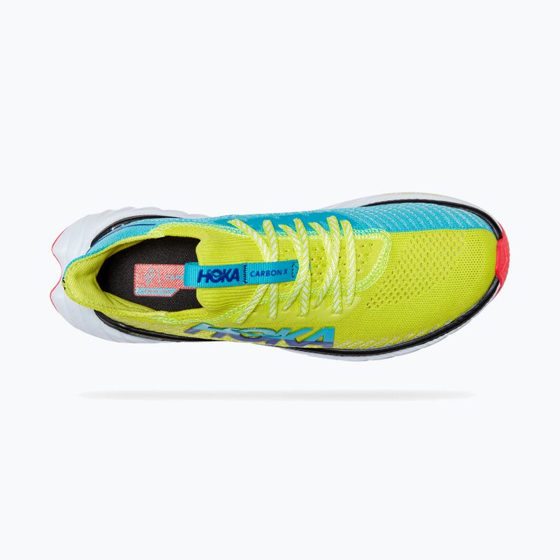 Încălțăminte de alergat pentru femei HOKA Carbon X 3 evening primrose/scuba blue 11