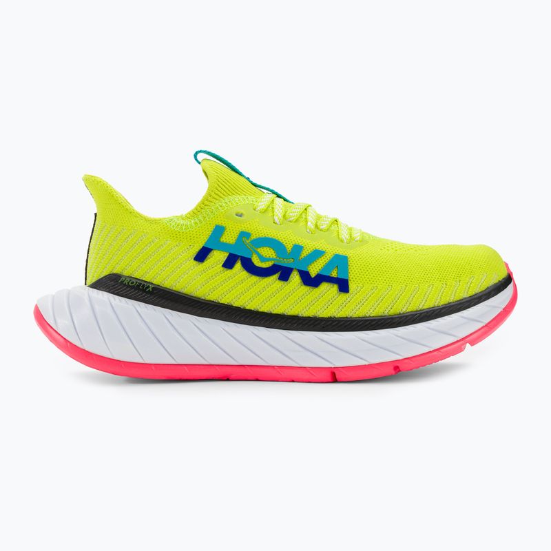 Încălțăminte de alergat pentru femei HOKA Carbon X 3 evening primrose/scuba blue 2