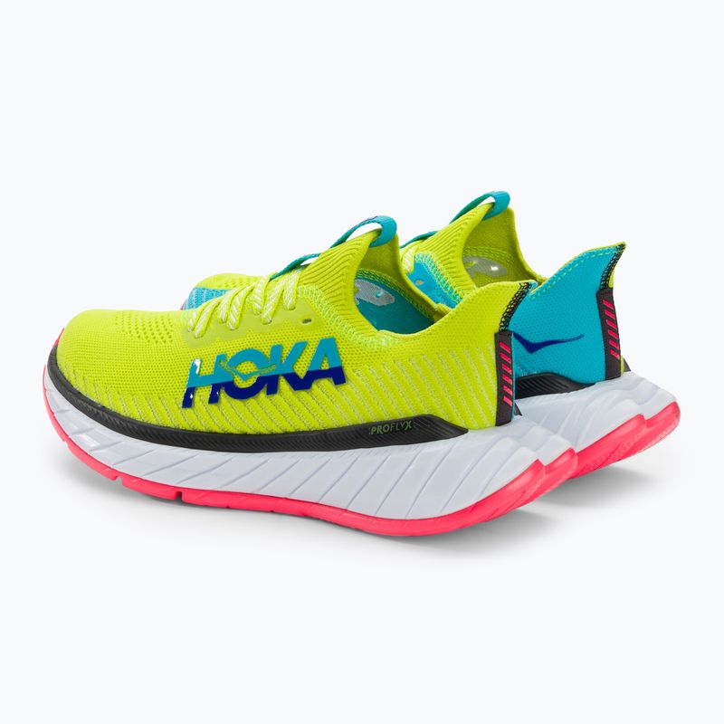 Încălțăminte de alergat pentru femei HOKA Carbon X 3 evening primrose/scuba blue 3