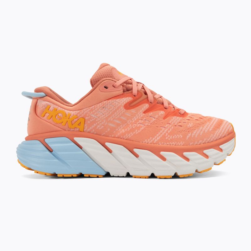 Pantofi de alergare pentru femei HOKA Gaviota 4 shell coral/peach parfait 2