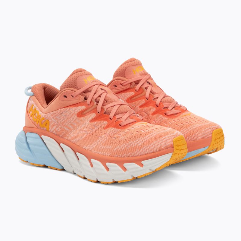Pantofi de alergare pentru femei HOKA Gaviota 4 shell coral/peach parfait 4