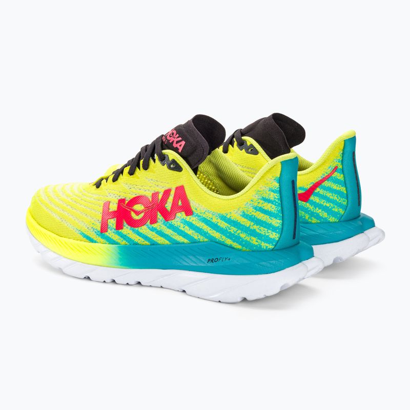 Încălțăminte de alergat pentru bărbați HOKA Mach 5 evening primrose/scuba blue 3