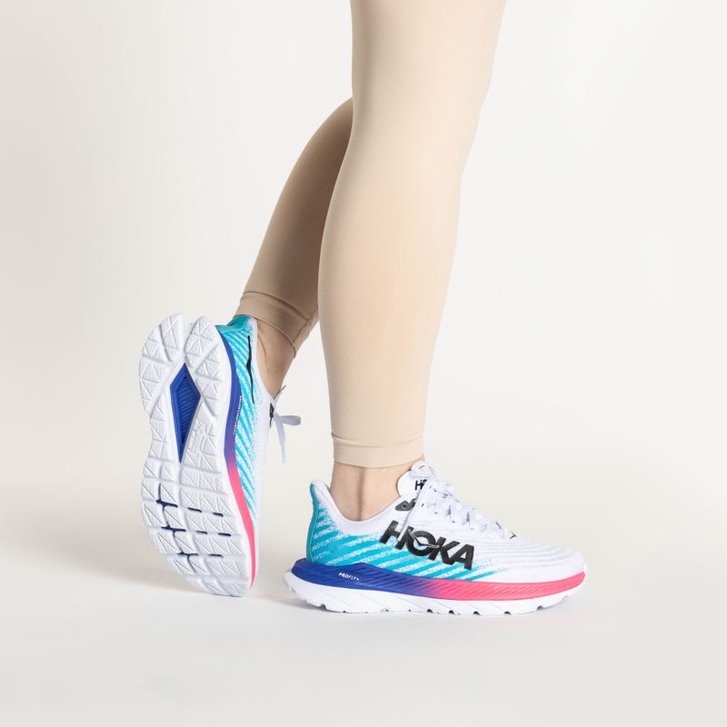 Încălțăminte de alergare pentru femei HOKA Mach 5 white/scuba blue 2