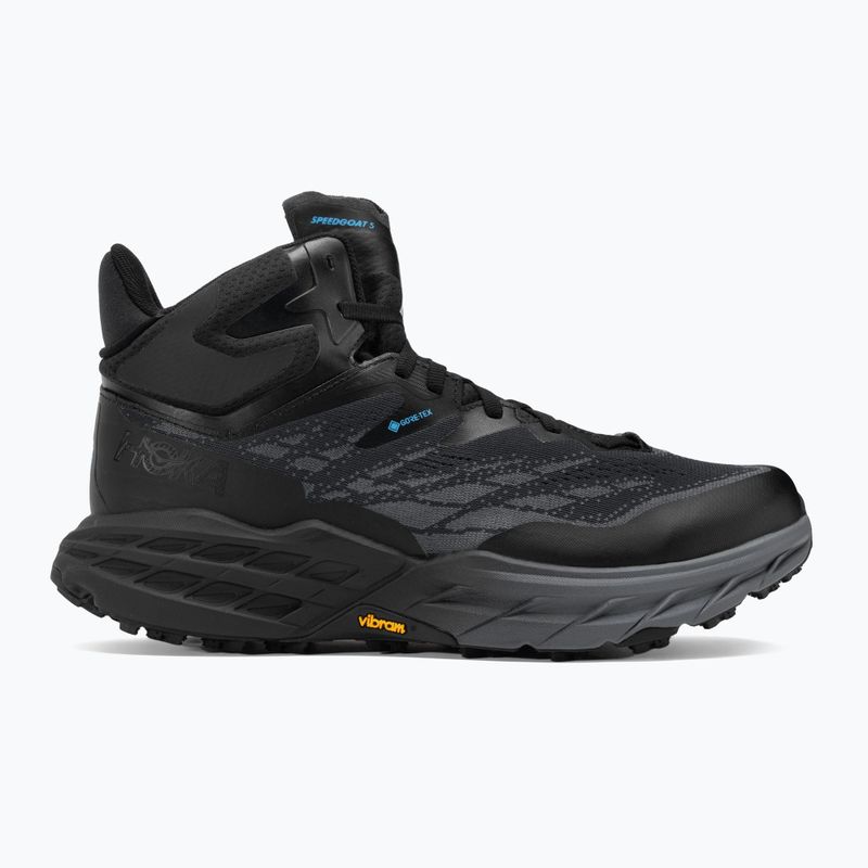 Încălțăminte de alergat pentru bărbați HOKA Speedgoat 5 Mid GTX black/black 2