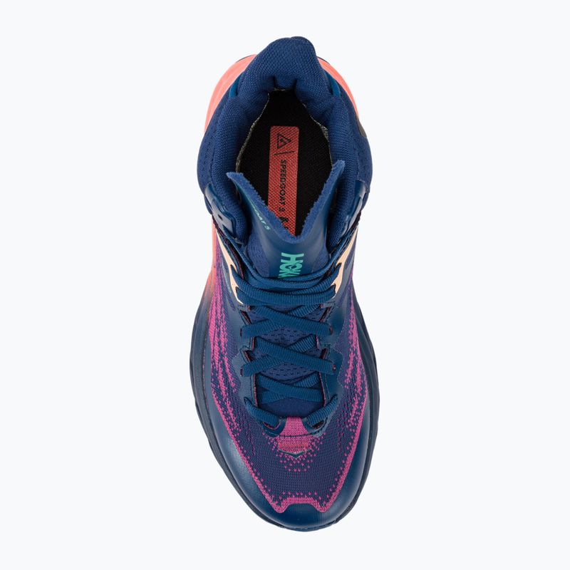 Încălțăminte de alergat pentru femei HOKA Speedgoat 5 Mid GTX bellwether blue/camellia 6