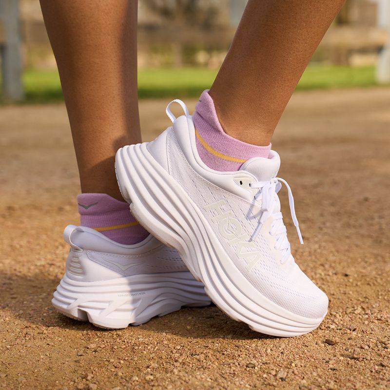 Încălțăminte de alergat pentru femei HOKA Bondi 8 white/white 11