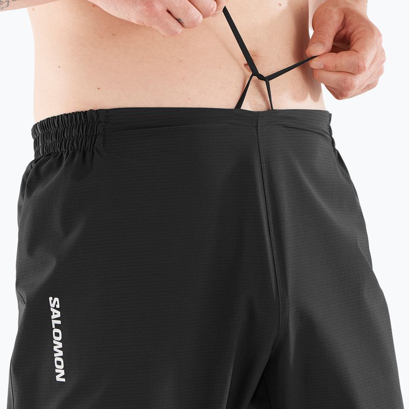 Pantaloni de alergare pentru bărbați Salomon Bonatti Trail deep black 3