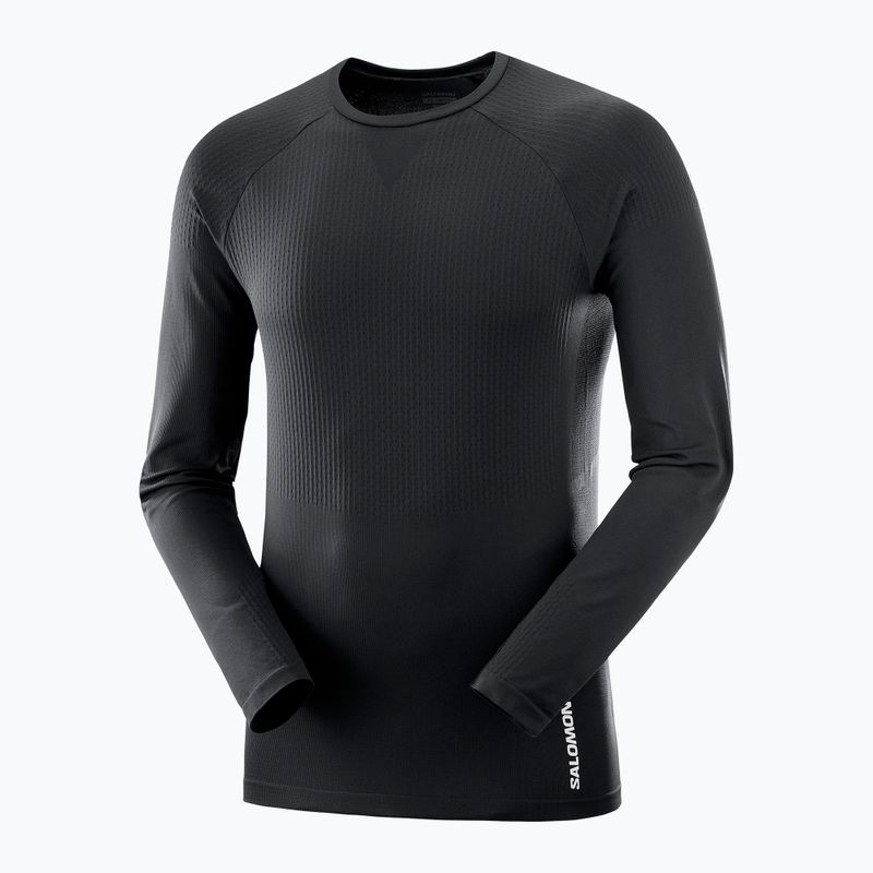 Longsleeve de alergare pentru bărbați Salomon Sense Aero Seamless Tee deep black 6