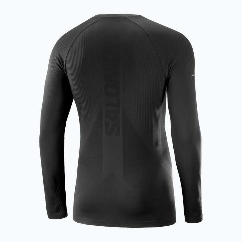 Longsleeve de alergare pentru bărbați Salomon Sense Aero Seamless Tee deep black 7